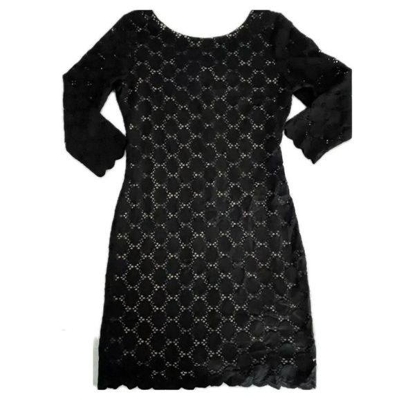 Ronnie Nicole Full Lace Dress Party Cocktail Evening Black Size 4P Wedding Guest - Picture 1 of 11